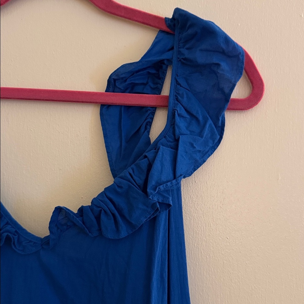 H&M Blue Ruffle Maxi Dress - Picture 2 of 4